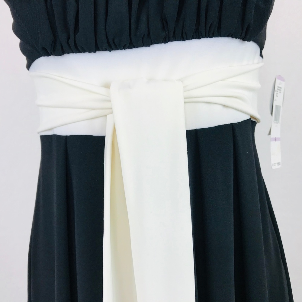NWT Nine West Black Ivory Cocktail Dress 6 - Picture 2 of 5